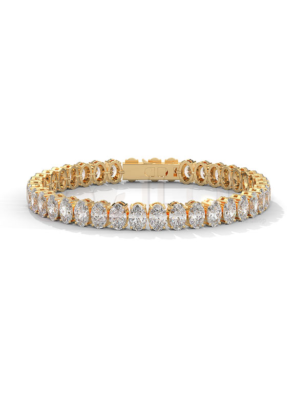 Oval Diamond Tennis Bracelet