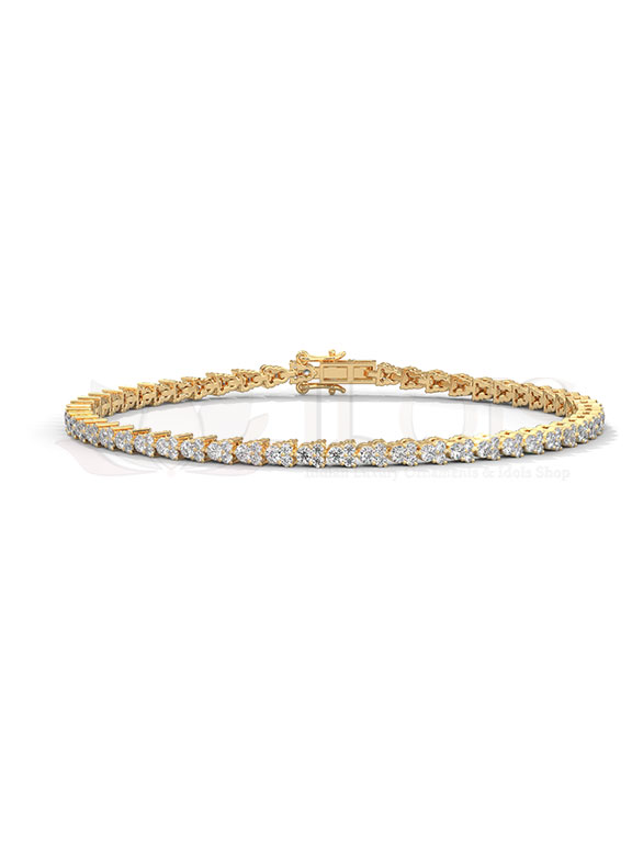 Round Brilliant Diamond Tennis Bracelet