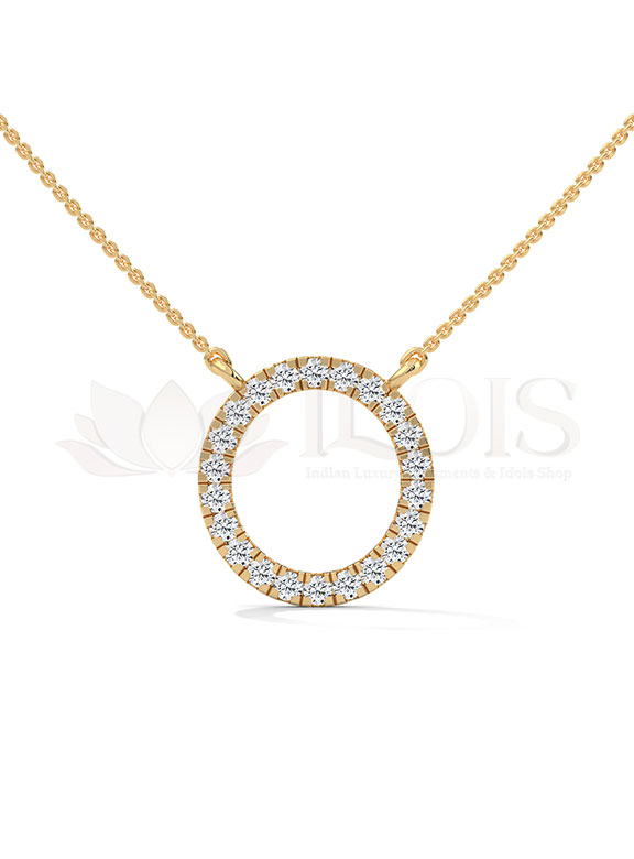 Timeless Diamond Circle Pendant